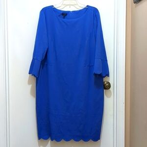 Talbots Refined Scallop-Edge Pointe Sheath Dress Size 16W